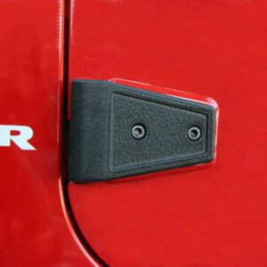 Door Hinge Cover Kit, Textured Black; 07-18 Jeep Wrangler JK