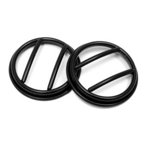 Fog Light Euro Guards, Black; 07-18 Jeep Wrangler JK