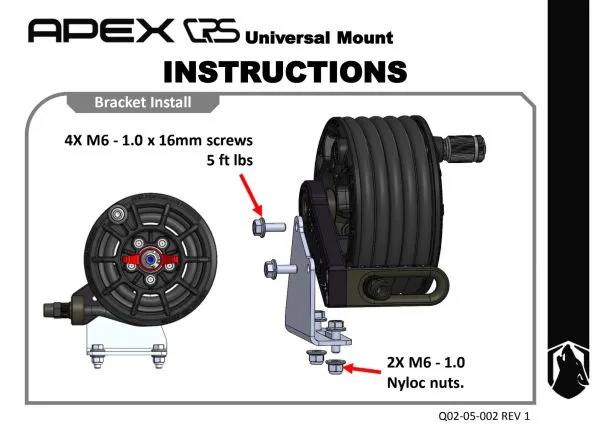 APEX CRS UNIVERSAL MOUNTING BRACKET SKU X02-06-004 - Image 3