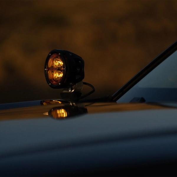 360 Series LED Fog Light, 4 Inch, Spot, Amber PRO, Pair - Image 3