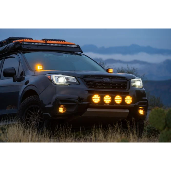 360 Series LED Fog Light, 6 Inch, Spot, Amber PRO, Pair - Image 2