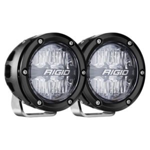 360 Series LED Fog Light, 4 Inch, Driving, RGBW Backlight, Pair