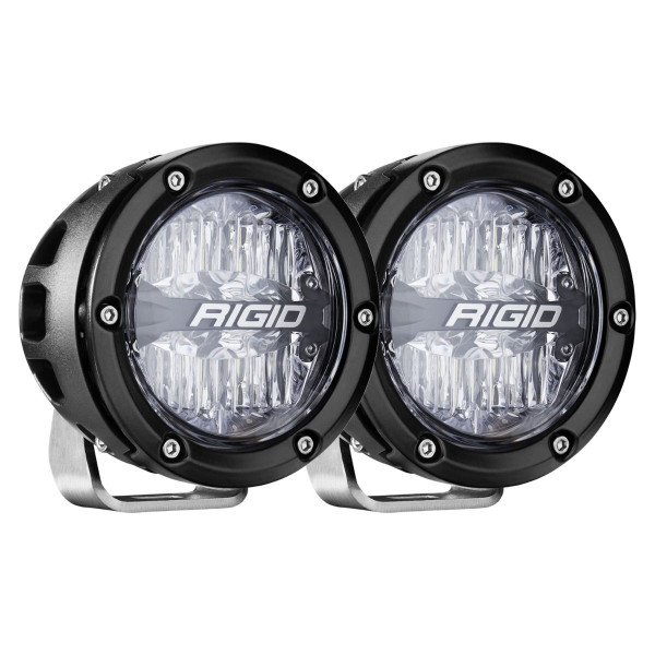 360 Series LED Fog Light, 4 Inch, Driving, RGBW Backlight, Pair