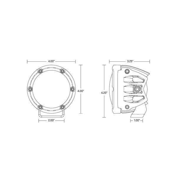 360 Series LED Fog Light, 4 Inch, Driving, RGBW Backlight, Pair - Image 10
