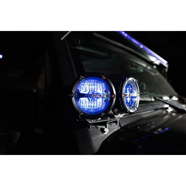 360 Series LED Fog Light, 4 Inch, Driving, RGBW Backlight, Pair - Image 3