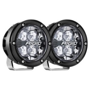 360 Series LED Fog Light, 4 Inch, Spot, RGBW Backlight, Pair