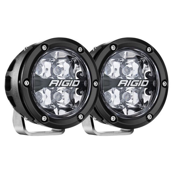 360 Series LED Fog Light, 4 Inch, Spot, RGBW Backlight, Pair