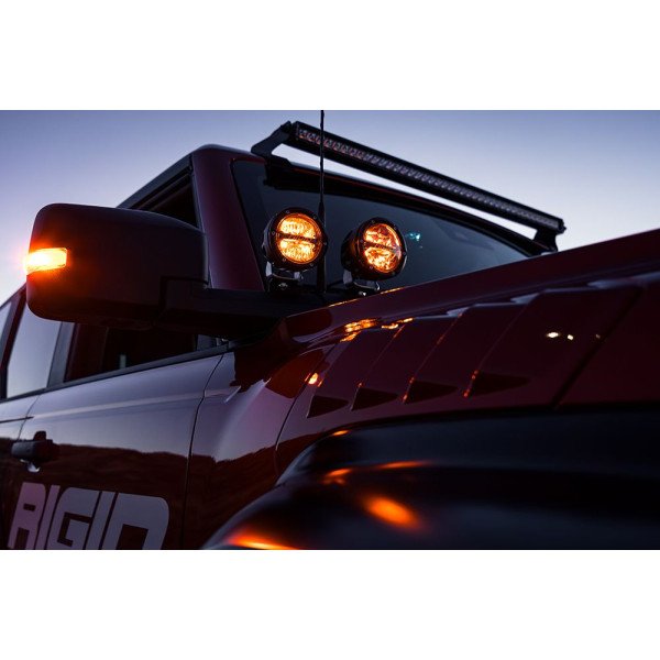 360 Series LED Fog Light, 4 Inch, Spot, RGBW Backlight, Pair - Image 3