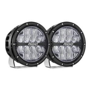 360 Series LED Fog Light, 6 Inch, Driving, RGBW Backlight, Pair