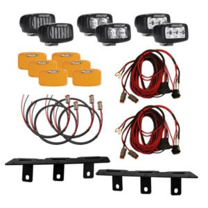 Ford Bronco 21-26 Bumper Pocket Lights Triple SR-M Fog Light Kit