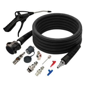 FORCE USA 23FT Black Air Hose Set – Pro Advanced Blow Up Kit