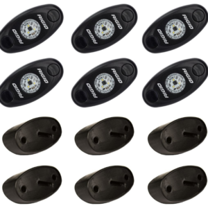 Rock Light LED Kit, Amber (6 pieces)